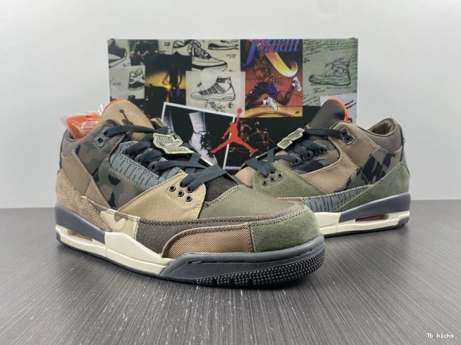 Reps TBK Camo Retro Patchwork Air Jordan 3 DO1830-200 0812